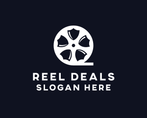 Shield Film Reel logo design