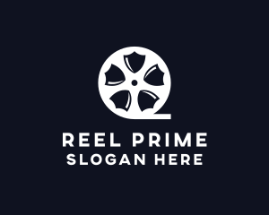 Shield Film Reel logo design