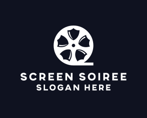 Shield Film Reel logo design