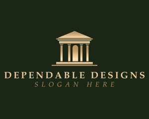 Pillar Structure Building logo design