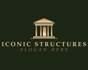 Pillar Structure Building logo design