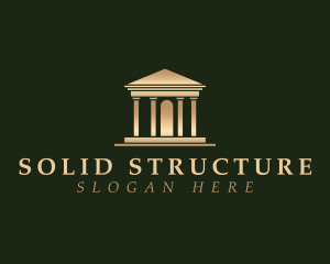 Pillar Structure Building logo design