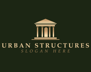 Pillar Structure Building logo design