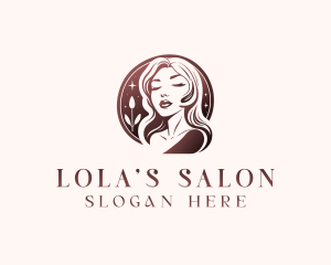 Woman Hair Salon logo design