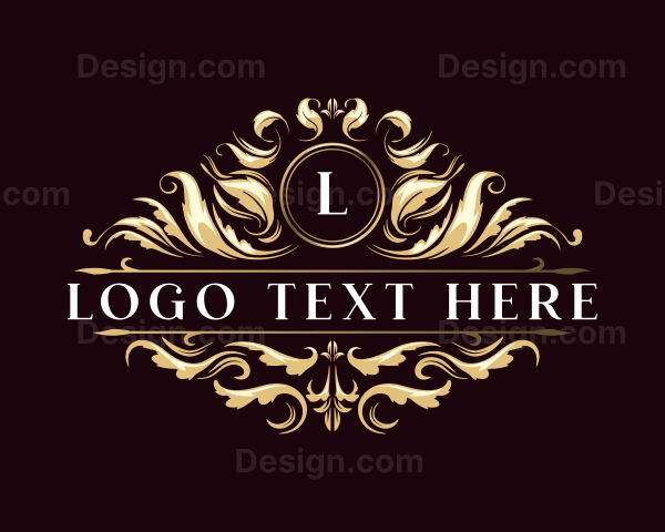 Floral Luxury Crest Logo