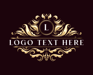 Floral Luxury Crest Logo