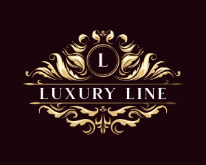 Floral Luxury Crest logo design