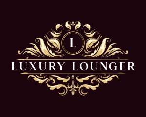 Floral Luxury Crest logo design