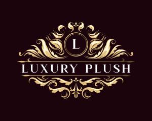 Floral Luxury Crest logo design