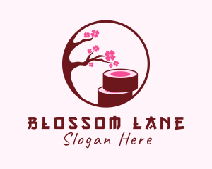 Cherry Blossom Sushi logo design