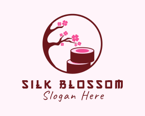 Cherry Blossom Sushi logo design