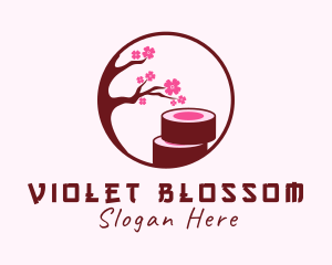 Cherry Blossom Sushi logo design