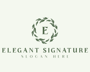 Leaf Organic Botanical logo design