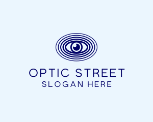 Blue Optic Eye  logo design