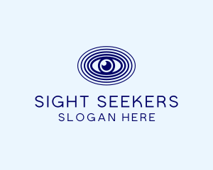 Blue Optic Eye  logo design