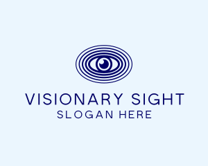 Blue Optic Eye  logo design