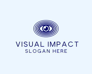 Blue Optic Eye  logo design