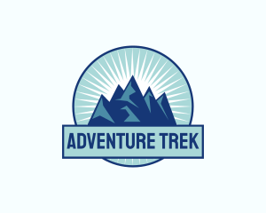 Peak Mountain Adventure logo design