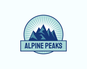 Peak Mountain Adventure logo design