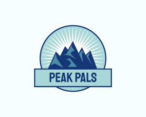 Peak Mountain Adventure logo design