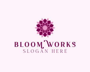 Blooming Lotus Flower  logo design