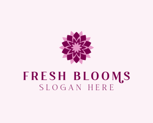Blooming Lotus Flower  logo design
