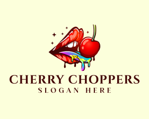 Sexy Lips Cherry logo design