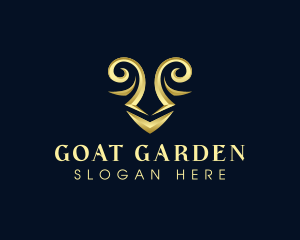 Goat Horn Ram logo design