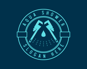 Wrench Shower Badge logo