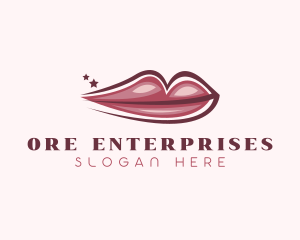 Lips Beauty Salon logo design