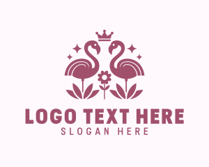 Crane Aviary Flamingo logo