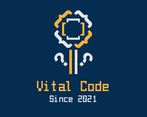 Code Flower Technology  logo design