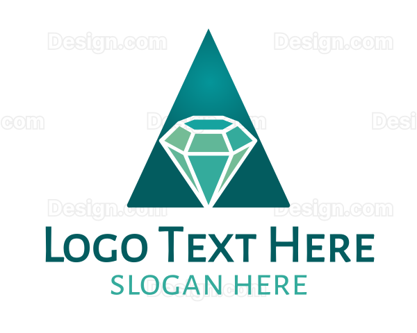 Teal Diamond Jewel Logo