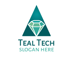 Teal Diamond Jewel logo