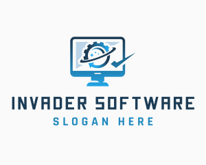 Computer Monitor Technology logo design