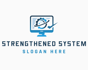 Computer Monitor Technology logo design