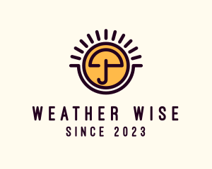 Umbrella Weather Bright logo design