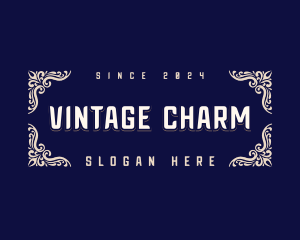 Vintage Antique Brand logo design