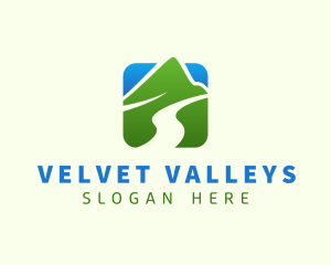 Travel Mountain Valley logo design