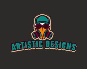 Graffiti Artist Mask logo design