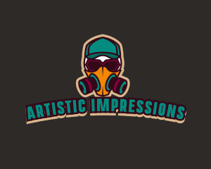 Graffiti Artist Mask logo design