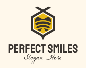 Tooth Hexagon Bee logo