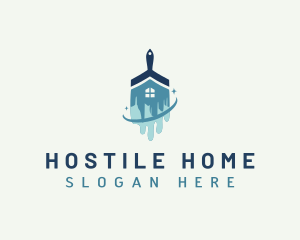 Paint Home Renovation logo design