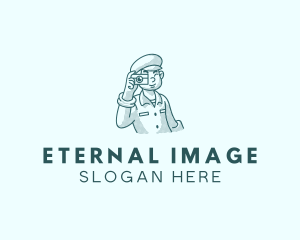 Beret Camera Photographer logo design