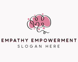 Brain Mental Health Therapist logo design