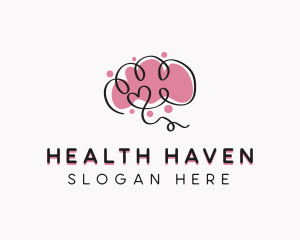 Brain Mental Health Therapist logo design