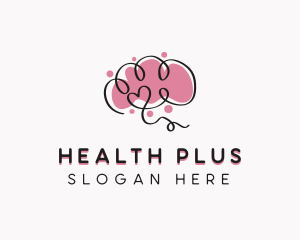 Brain Mental Health Therapist logo design