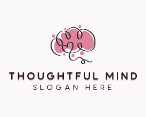 Brain Mental Health Therapist logo design