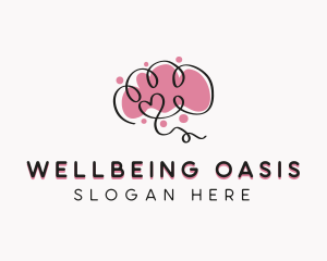 Brain Mental Health Therapist logo design