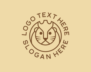 Lion Cat Kitten Logo